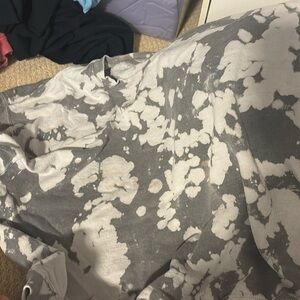 Urban outfitters black-and-white tie-dye hoodie